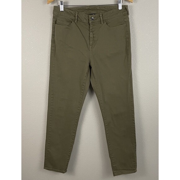 Mountain Hardwear Womens 8 Green Twill Ankle Jean Pant - Picture 1 of 5